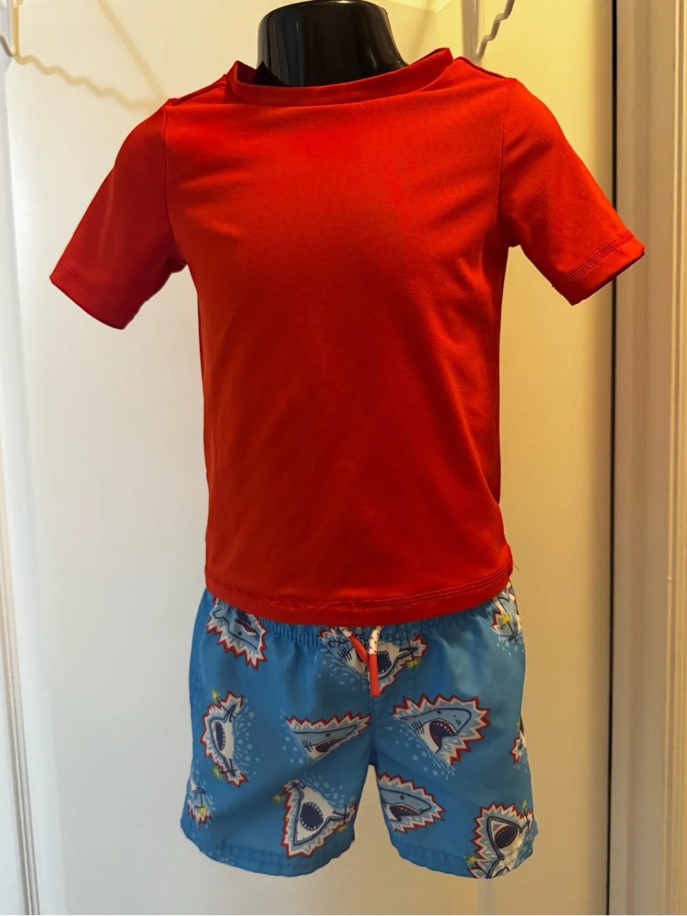 Cat & Jack Red and Blue Fireworks Sharks Swim Set